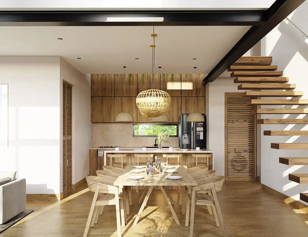 Cayena Residences Apartment townhouse dining area